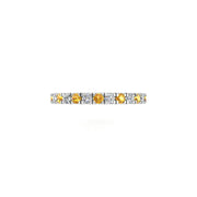 Circle of Love Eternity Band - Yellow Sapphire Round