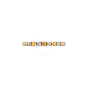 Circle of Love Eternity Band - Yellow Sapphire Round