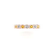The Big Dipper Seven-Stone Band - Yellow Sapphire Round