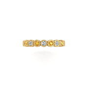 The Big Dipper Seven-Stone Band - Yellow Sapphire Round