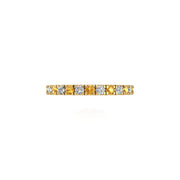 Circle of Love Eternity Band - Yellow Sapphire Round