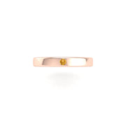 Forever One Single-Stone Band - Yellow Sapphire Round