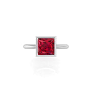 Celestial Solitaire Ring - Ruby Princess