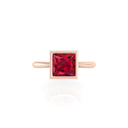 Celestial Solitaire Ring - Ruby Princess