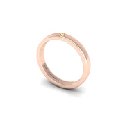 Single Stone Band in Rose Gold |  AUWL Assembly