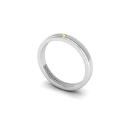 Single Stone Band in White Gold |  AUWL Assembly