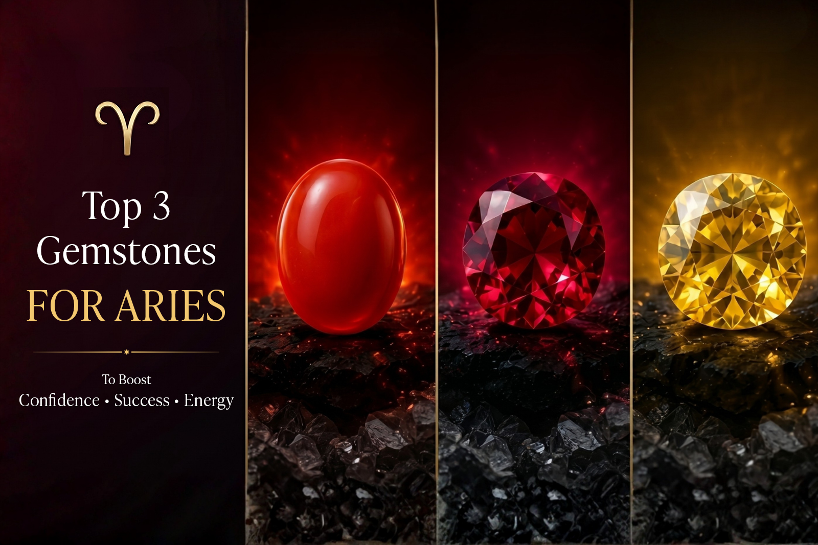 Best Gemstones for Aries to Boost Confidence, Success, and Energy