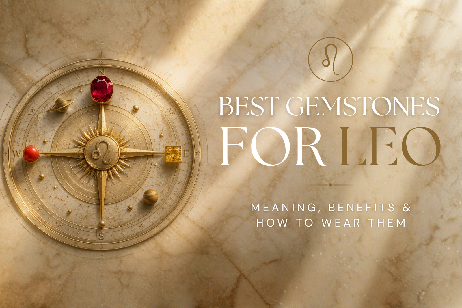 Best Gemstones for Leo: Meaning, Benefits, and How to Wear Them