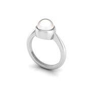 Celestial Solitaire Ring - Pearl Round