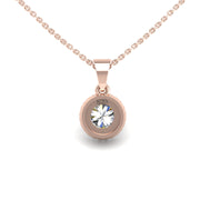 Divine Halo Pendant - Diamond Round