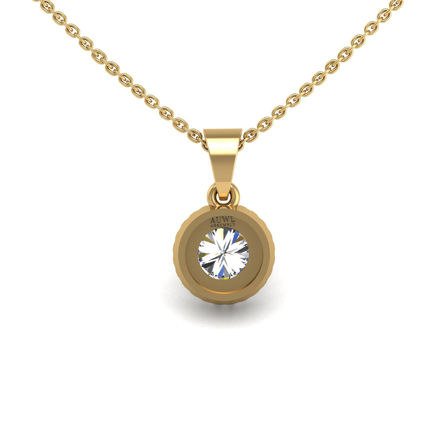Divine Halo Pendant - Diamond Round