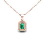 Divine Halo Pendant - Emerald Emerald