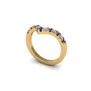 Chevron Band in Yellow Gold | AUWL Assembly