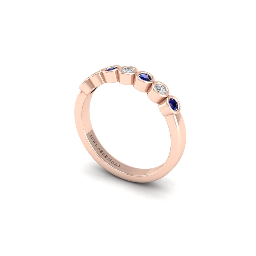 Seven Stone Band in Rose Gold | AUWL Assembly