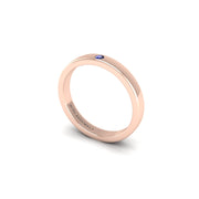 Single Stone Band in Rose Gold |  AUWL Assembly