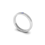 Single Stone Band in White Gold |  AUWL Assembly