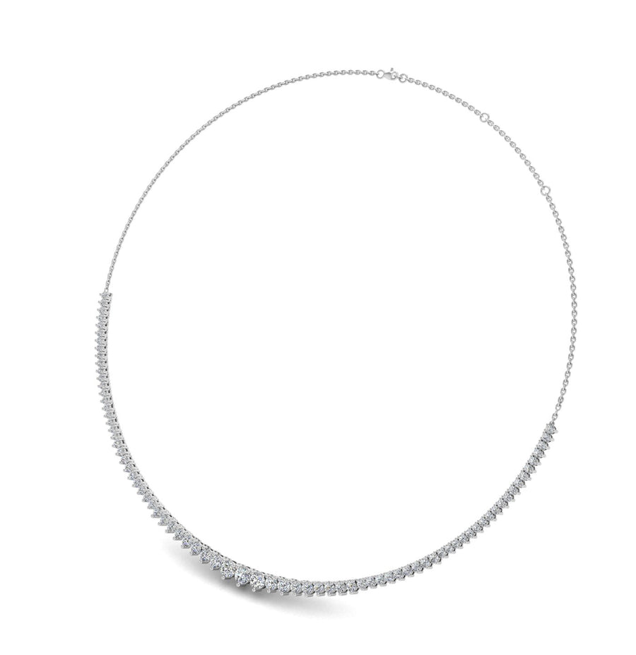 Diamond Tennis Necklace in White Gold at AUWL Assembly