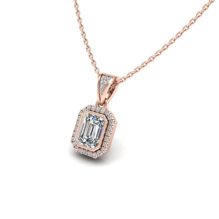 18k rose gold Zodiac birthstone gold chain necklace with diamond gemstone, designed for women, perfect astrology jewelry from Celestial Vibe collection at AUWL Assembly