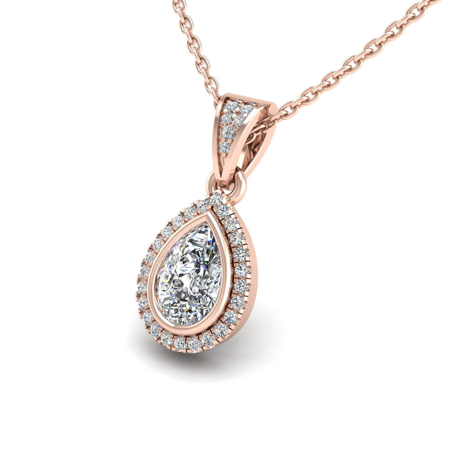 18k rose gold Zodiac birthstone gold chain necklace with diamond gemstone, designed for women, perfect astrology jewelry from Celestial Vibe collection at AUWL Assembly