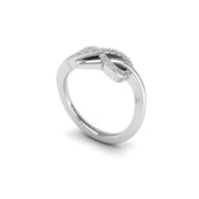 Diamond Senza Fine Infinity Diamond Engagement Ring in White Gold- AUWL Assembly