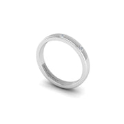 Three Stone Band in White Gold | AUWL Assembly