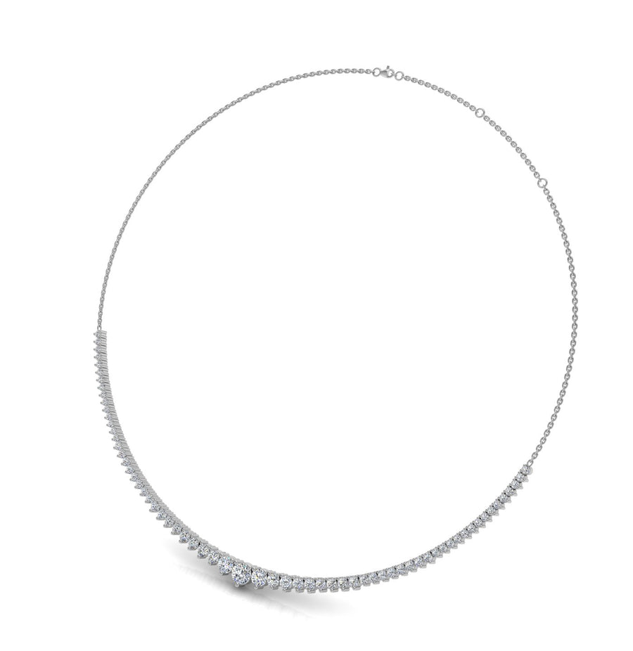 Diamond Tennis Necklace in White Gold at AUWL Assembly