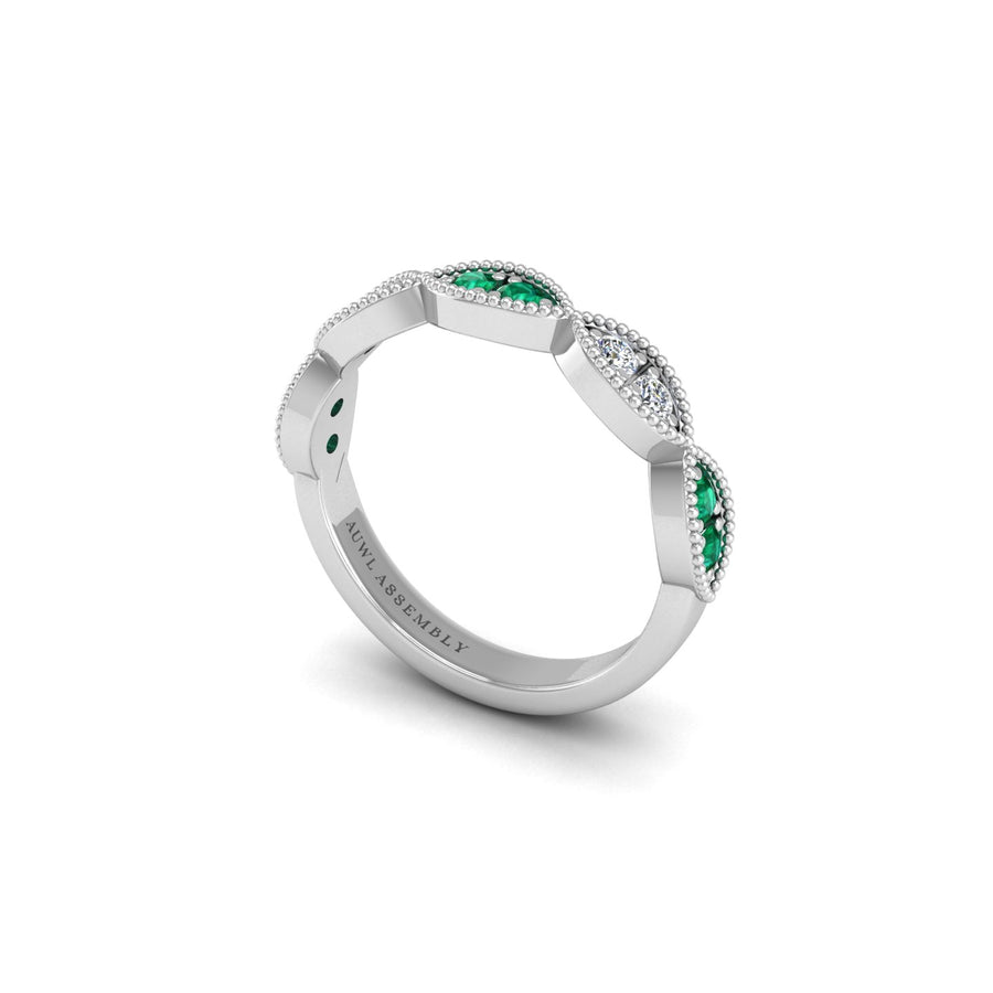 Laurel Band in White Gold | AUWL Assembly