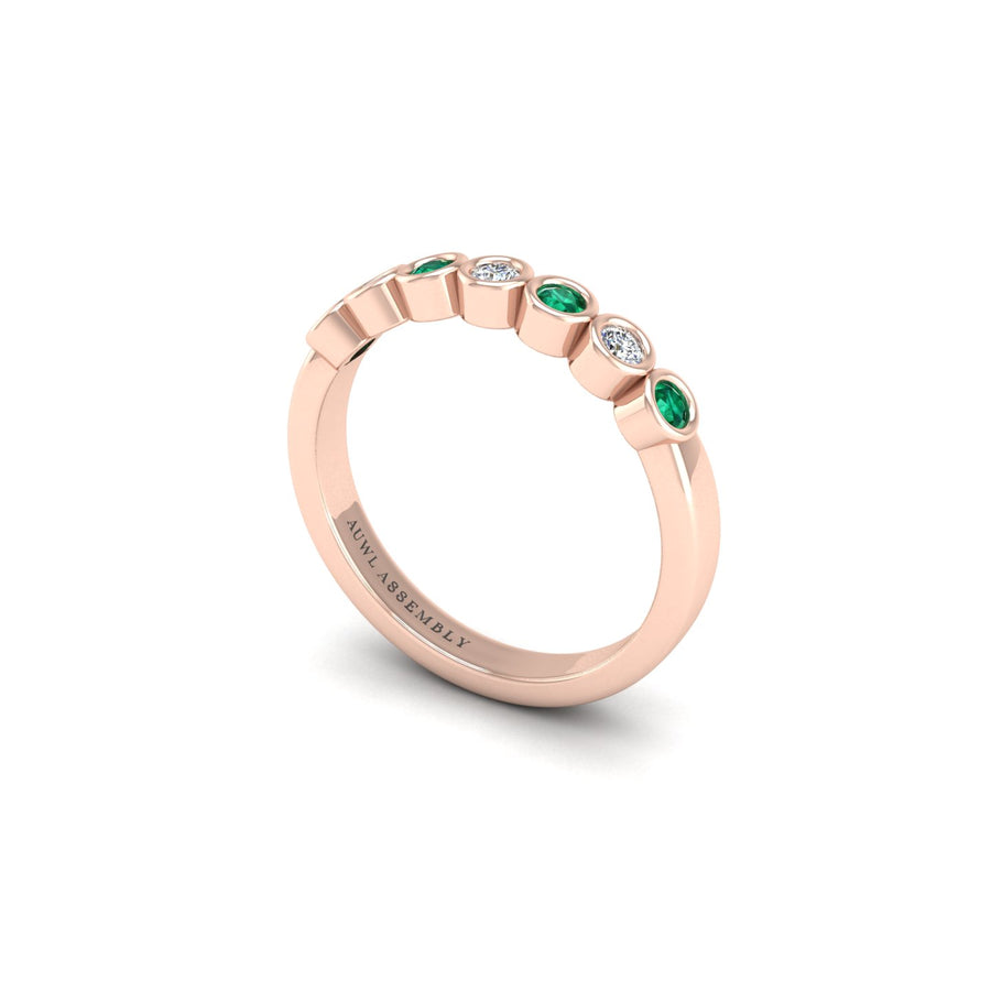 Seven Stone Band in Rose Gold | AUWL Assembly