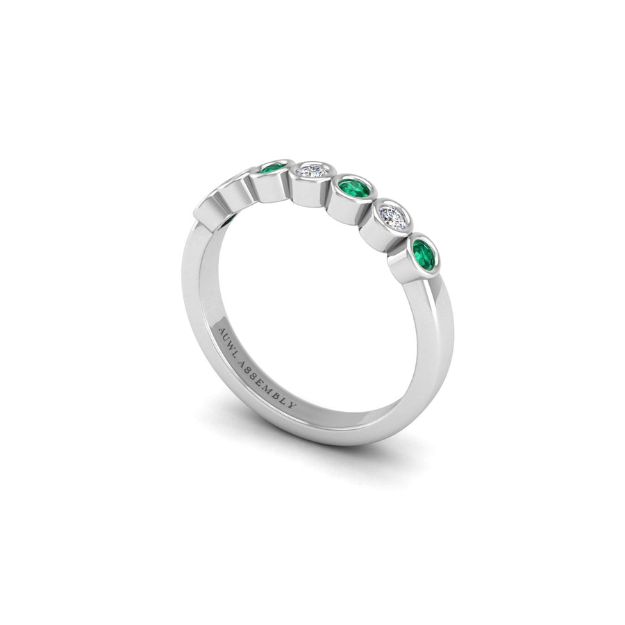 Seven Stone Band in White Gold | AUWL Assembly