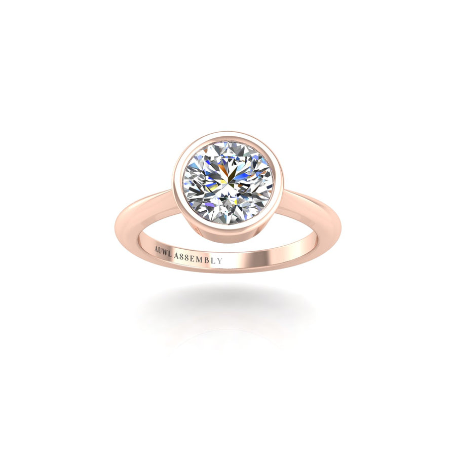 Celestial Solitaire Ring - Diamond Round