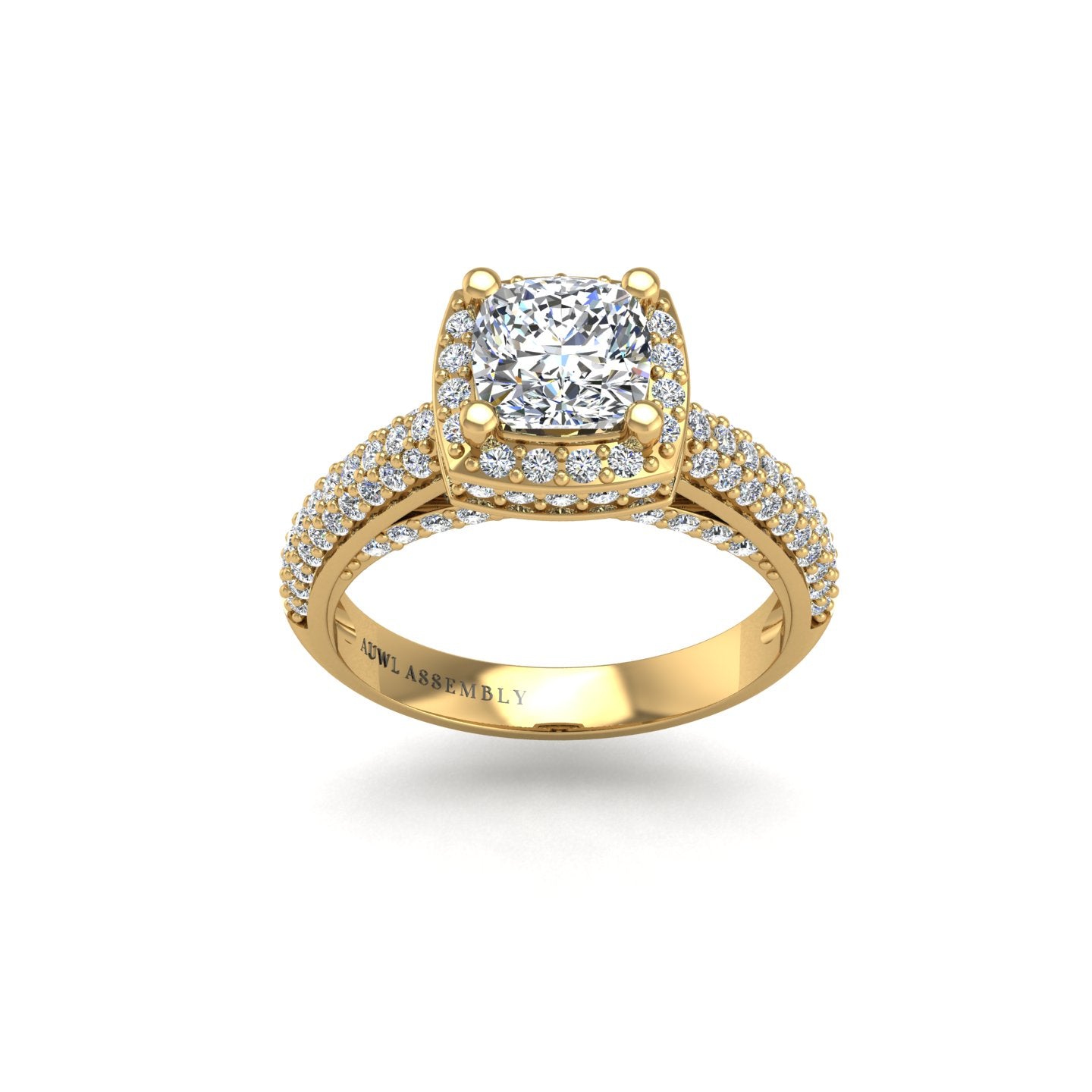 Timeless Love Vintage Ring - Diamond Cushion