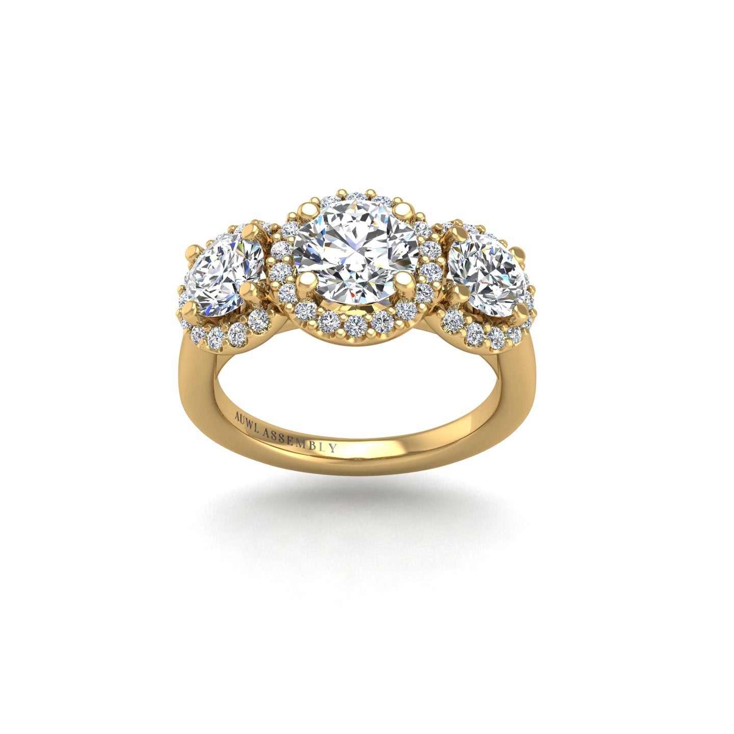 Crown of Love Garland Ring - Diamond Round