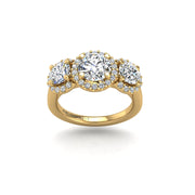 Crown of Love Garland Ring - Diamond Round