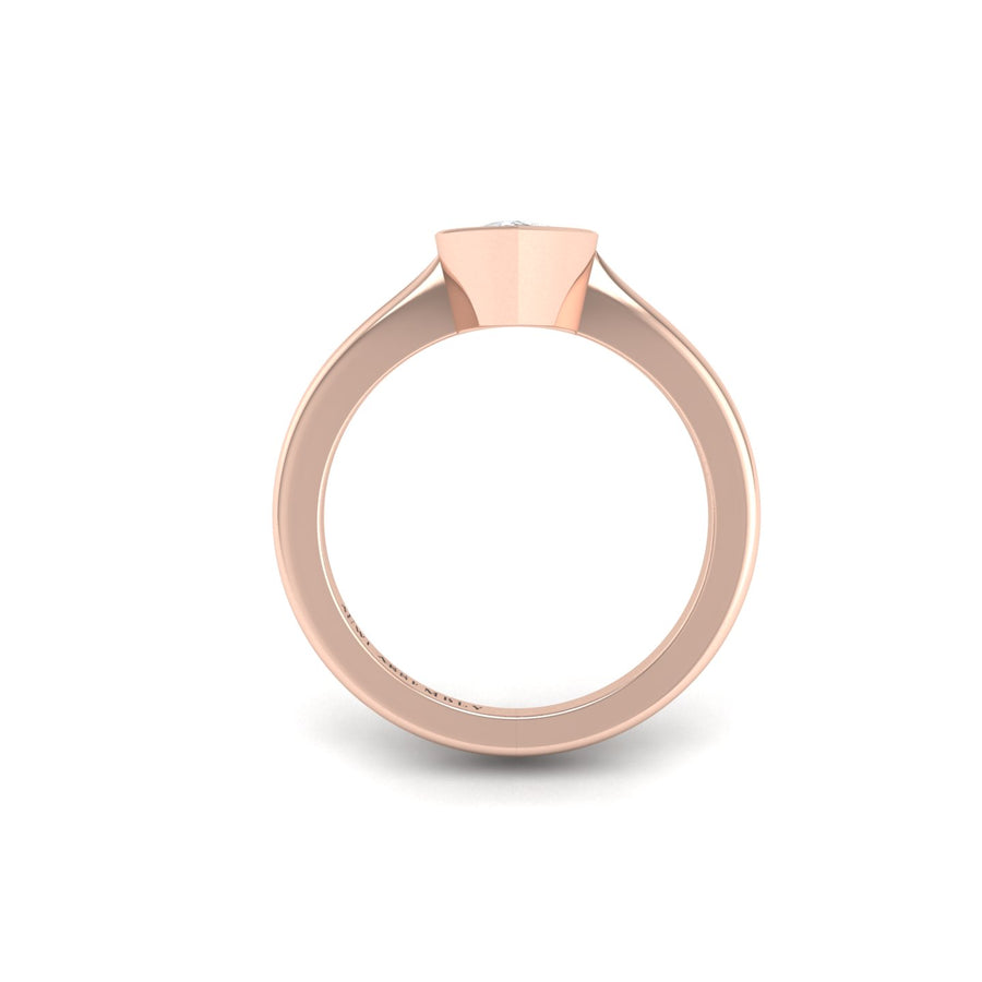 Drop of Love Bezel Pear Ring - Diamond Pear