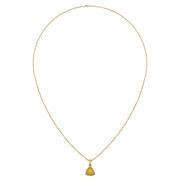 Divine Halo Pendant - Yellow Sapphire Trillion