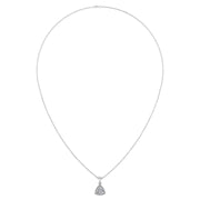 Divine Halo Pendant - Diamond Trillion