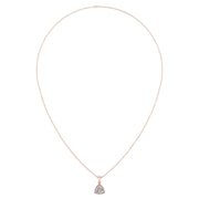 Divine Halo Pendant - Diamond Trillion