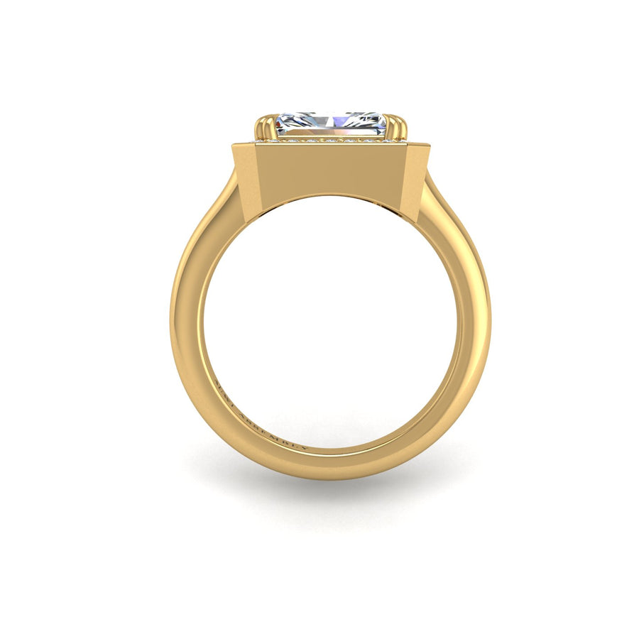 Belo Horizonte East West Ring - Diamond Emerald