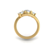 Triplice Three-Stone Ring - Diamond Round