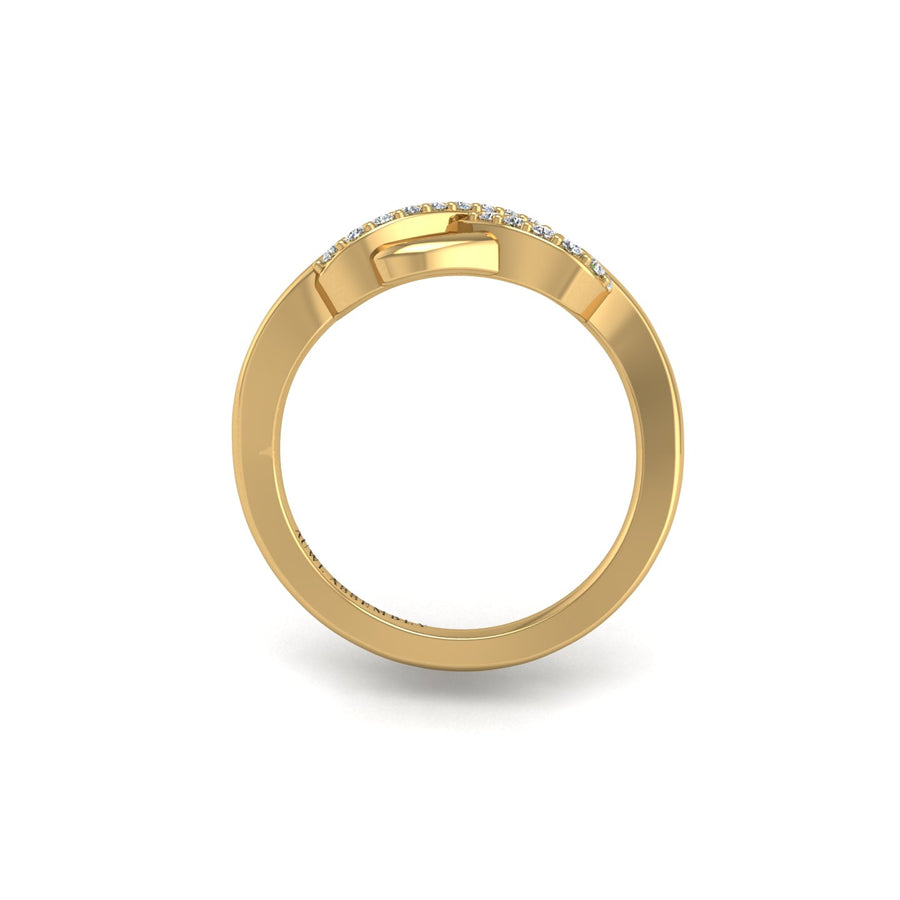 Senza Fine Infinity Ring - Diamond Round