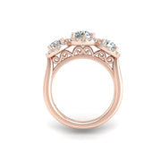 Crown of Love Garland Ring - Diamond Round