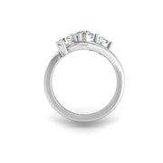 Triplice Three-Stone Ring - Diamond Round