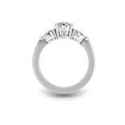 Then, Now and Forever Trilogy Ring - Diamond Round