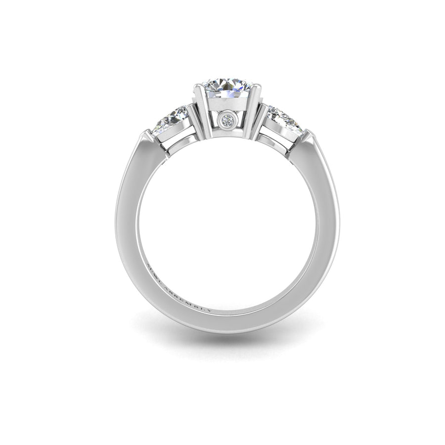 Then, Now and Forever Trilogy Ring - Diamond Round