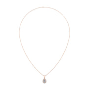 Divine Halo Pendant - Diamond Pear