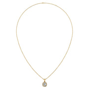 Divine Halo Pendant - Diamond Cushion