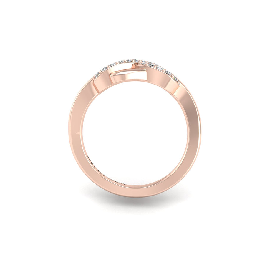 Senza Fine Infinity Ring - Diamond Round
