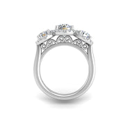 Crown of Love Garland Ring - Diamond Round