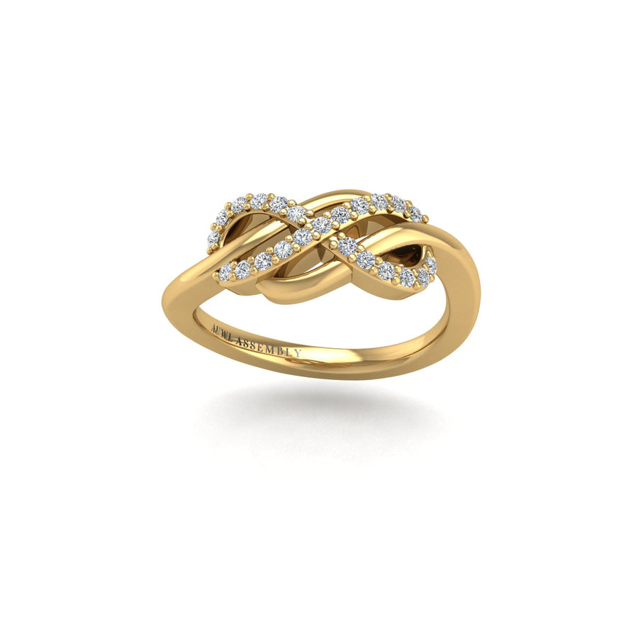 Senza Fine Infinity Ring - Diamond Round