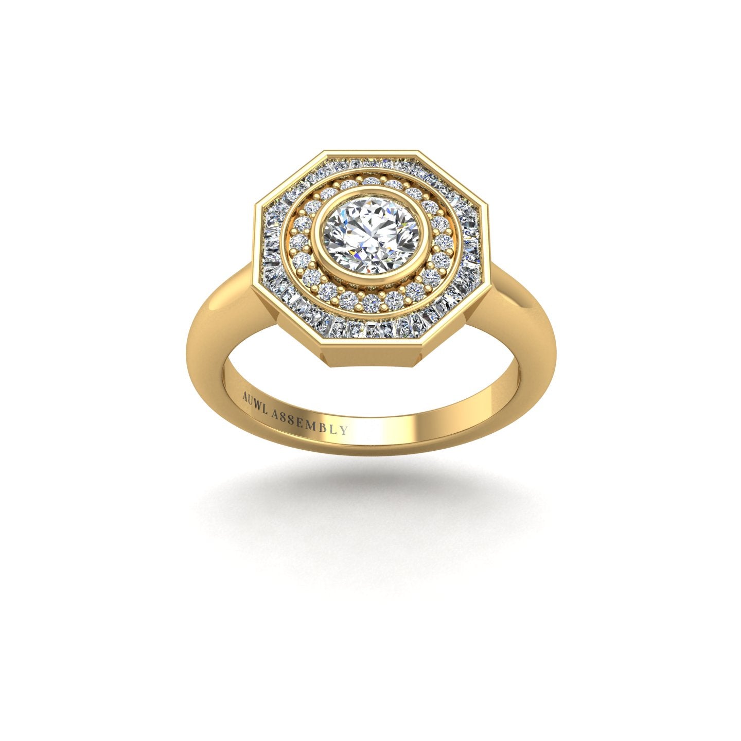 Artistic Fusion Target Ring - Diamond Round